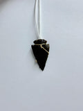 Statement Arrowhead Necklace | Wire Wrapped Stone Pendant | One of a Kind Jewelry