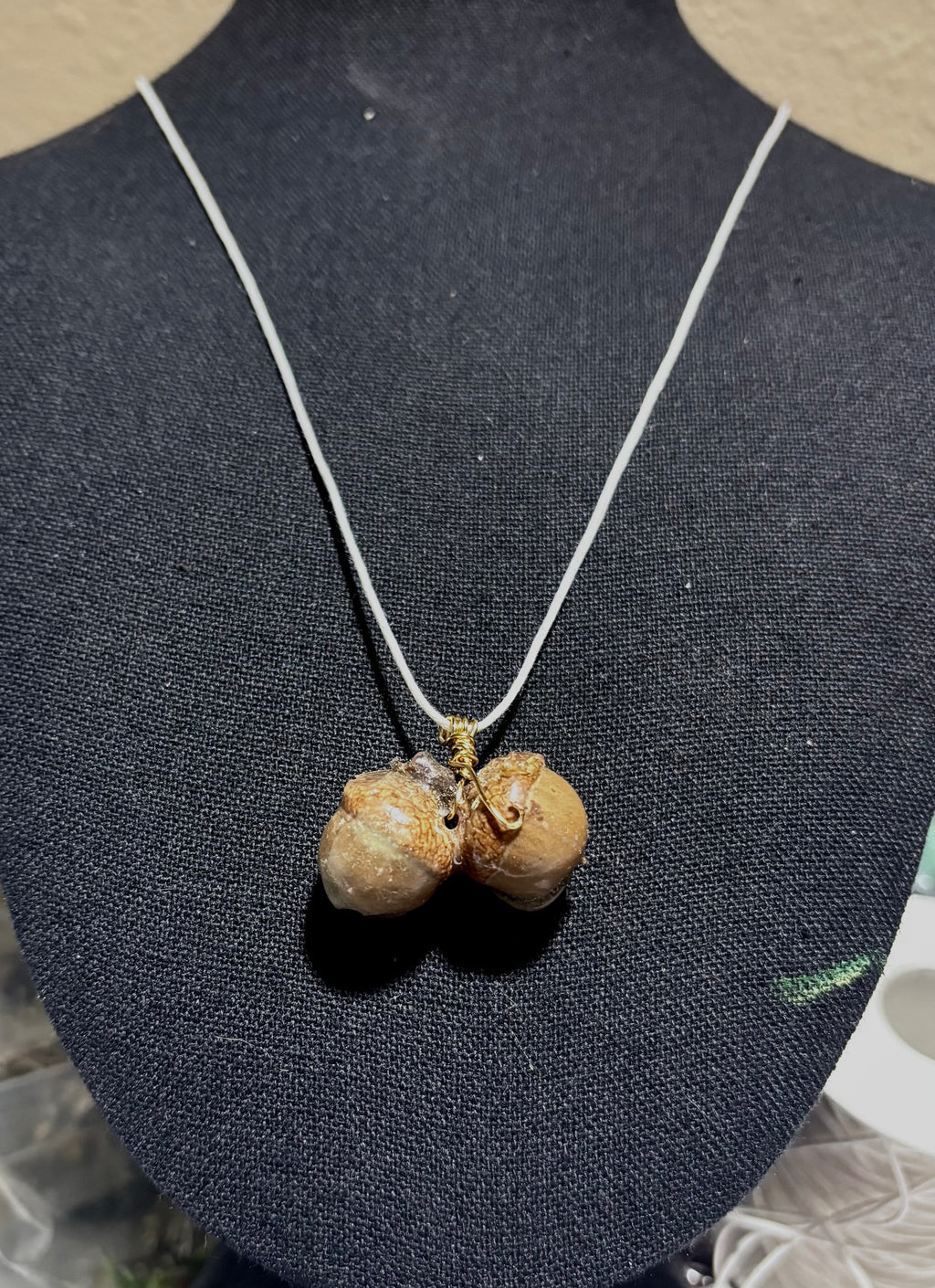 Acorn Treasure Pendant | Woodland Acorn in Resin Necklace