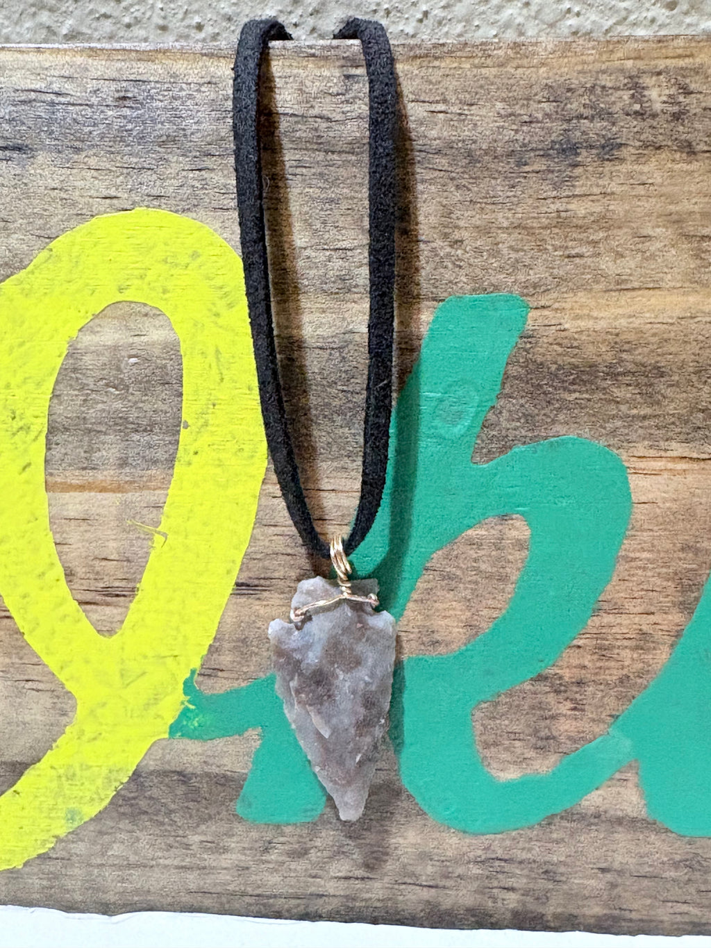 Light Arrowhead Necklace | Primitive Stone Pendant | Nature Inspired Jewelry