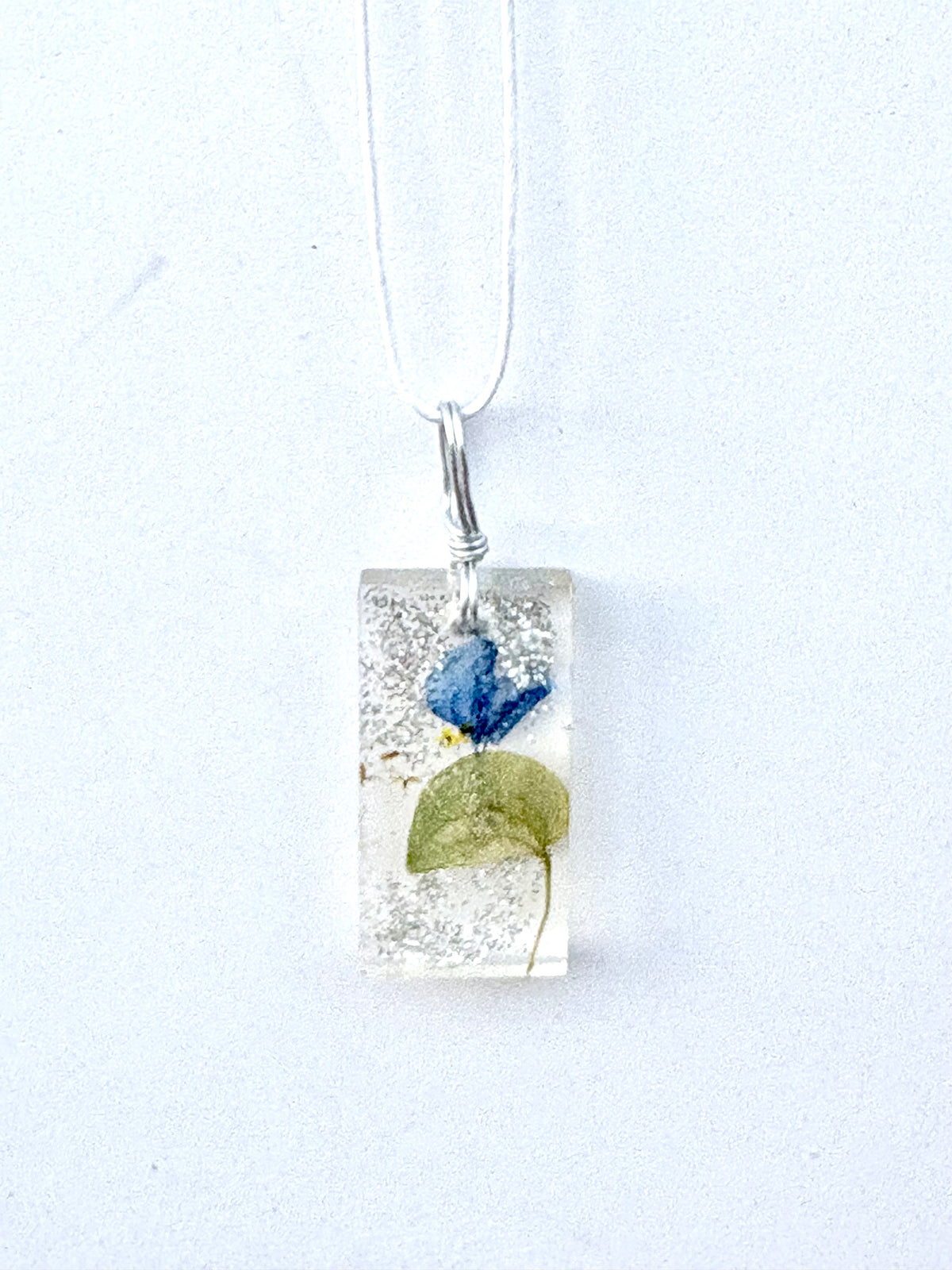 Blue Dayflower Resin Necklace | Morning Wonder