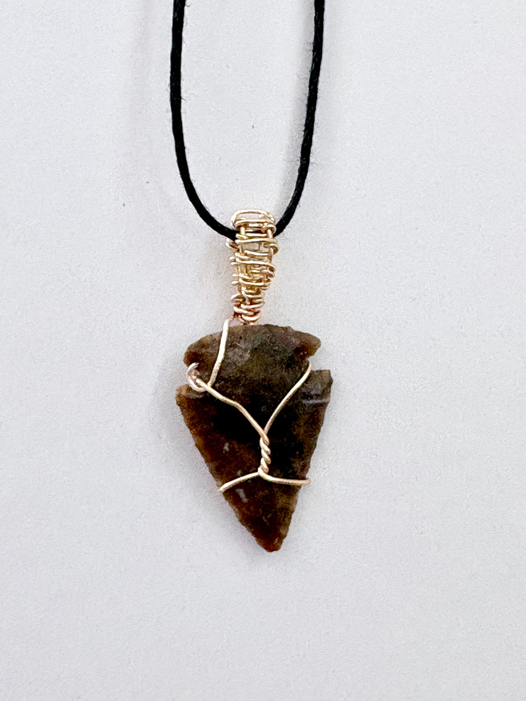Reversible Arrowhead Necklace | Hand-Wrapped Stone Pendant | Nature Jewelry