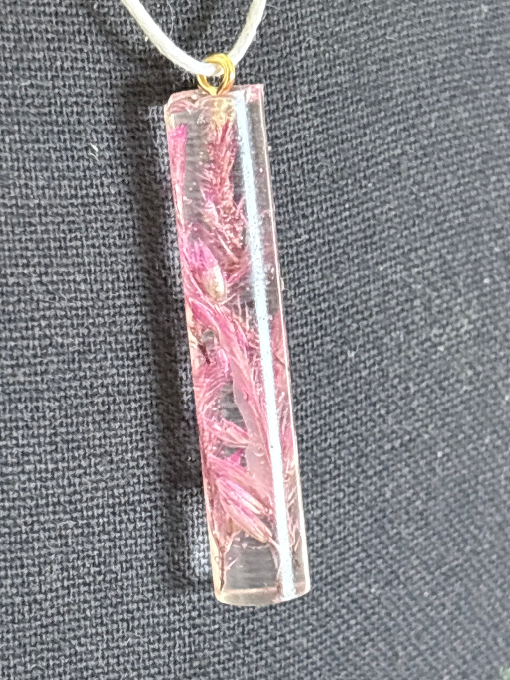 Bright Flowers in Cylindrical Pendant | Real Celosia Flowers in Resin