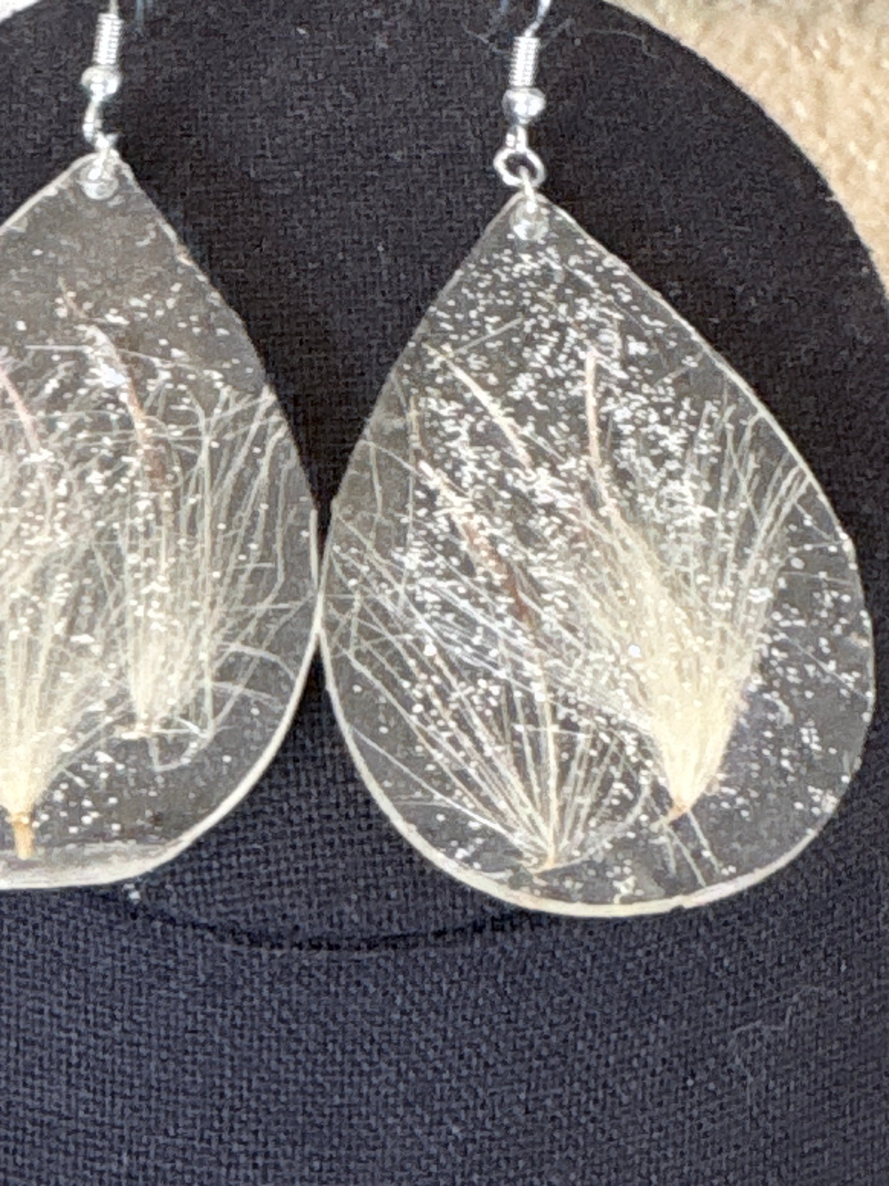Thistle Floret Earrings | Wild Thistle Dangle Earrings | Botanicals in Resin