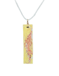 Maple Leaf Bar Necklace | Japanese Maple Leaf in Resin Pendant