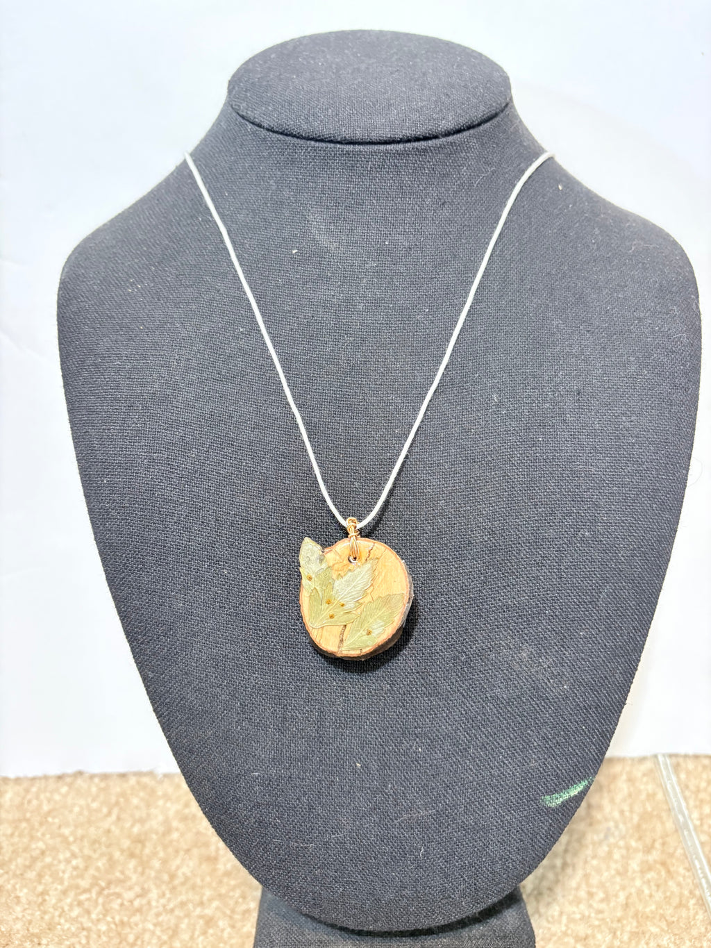 Fern Wood Slice Necklace | Woodland Layers