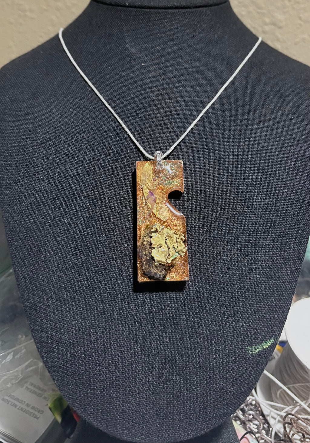 Forest Botanicals in Resin Pendant | Woodland Wonder