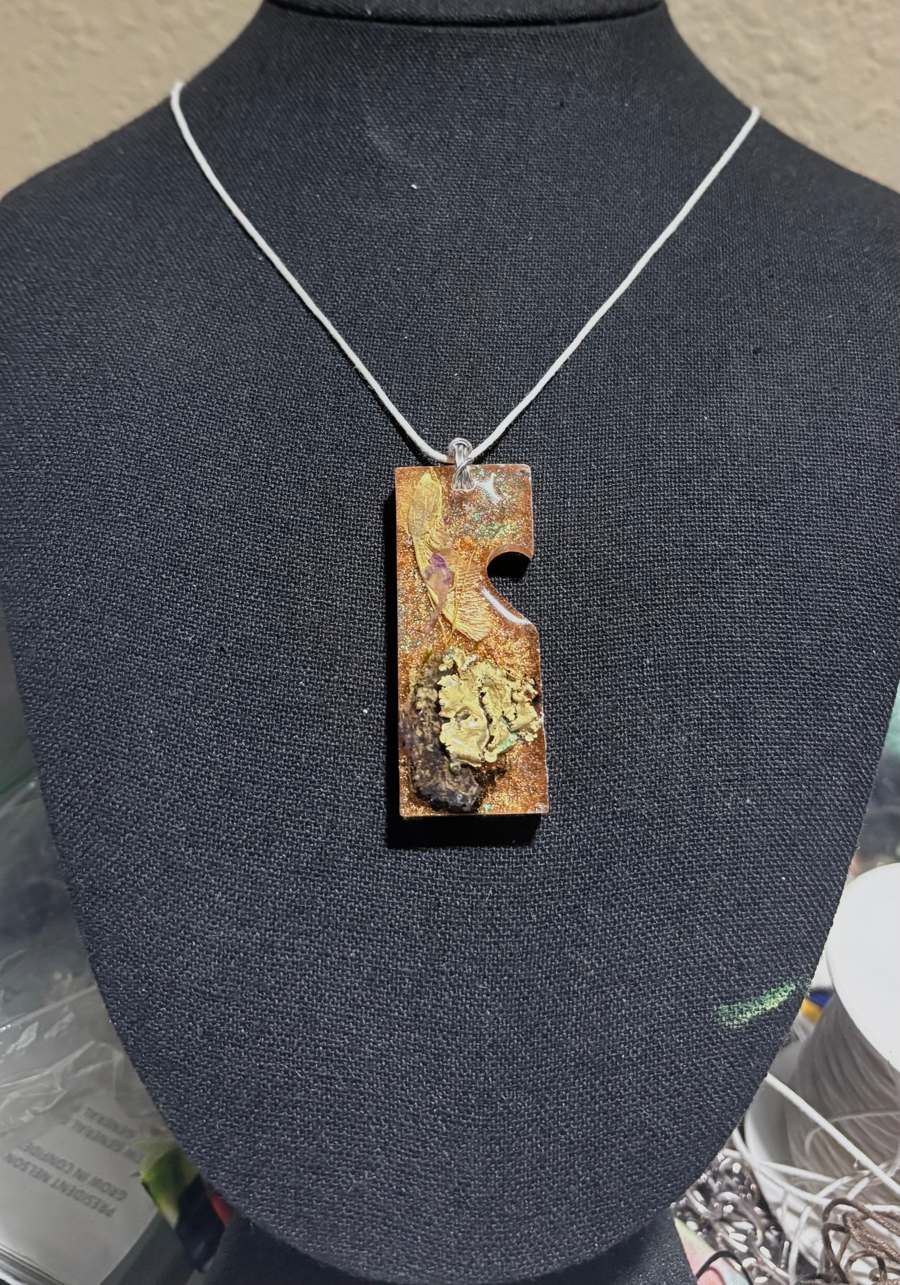 Forest Botanicals in Resin Pendant | Woodland Wonder