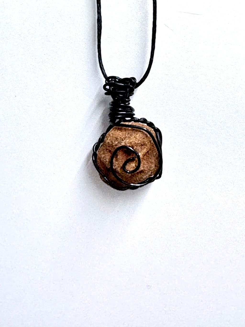 Rose Rock | Wire Wrapped Reversible Necklace | Oklahoma Stone Jewelry