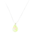Flower in Green Necklace | Meadow Glow | Resin Botanical Pendant
