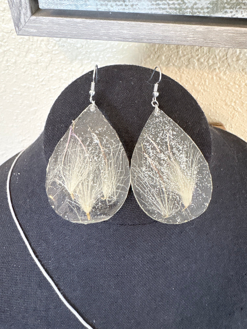 Thistle Floret Earrings | Wild Thistle Dangle Earrings | Botanicals in Resin