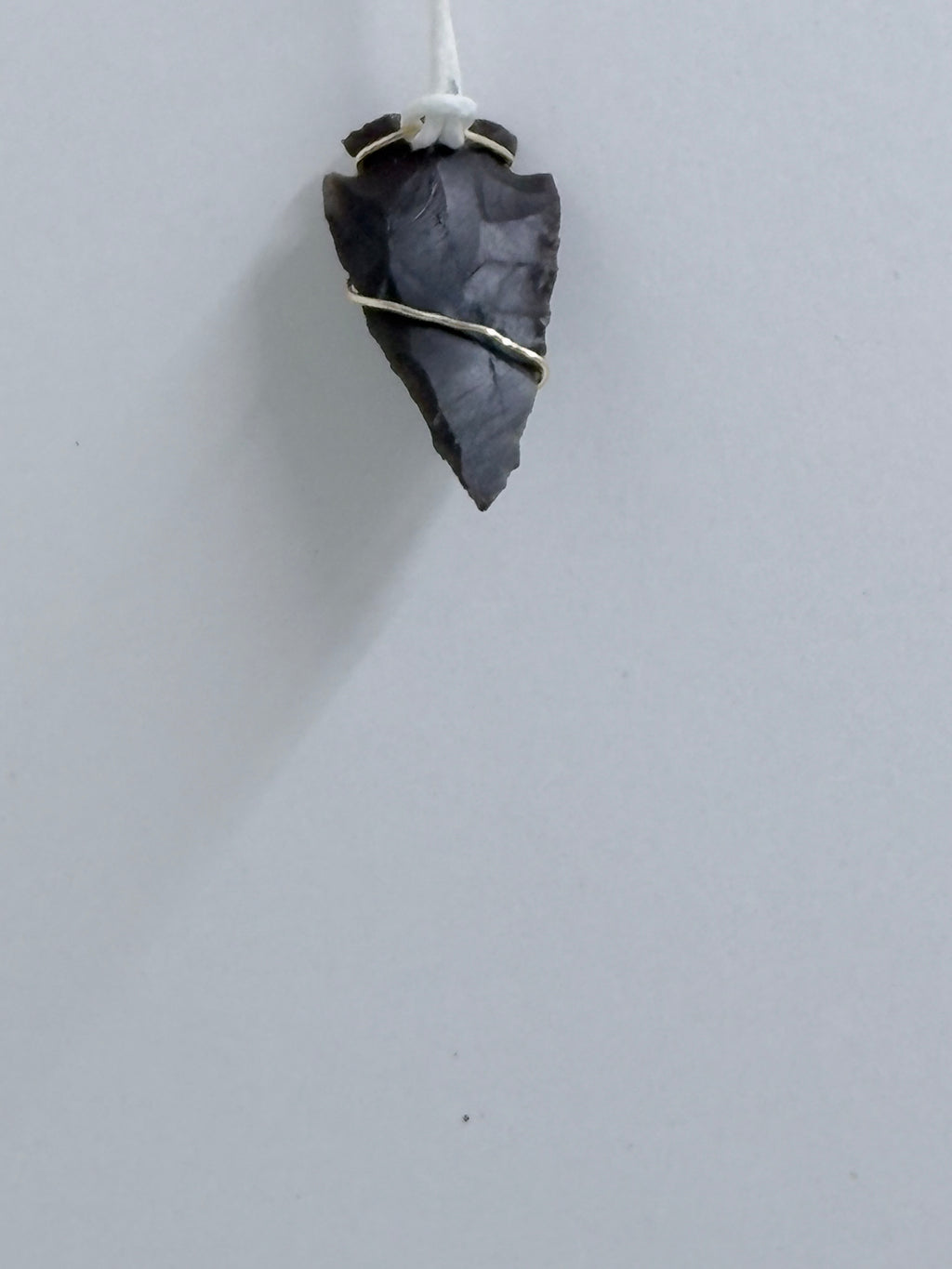 Statement Arrowhead Necklace | Wire Wrapped Stone Pendant | One of a Kind Jewelry