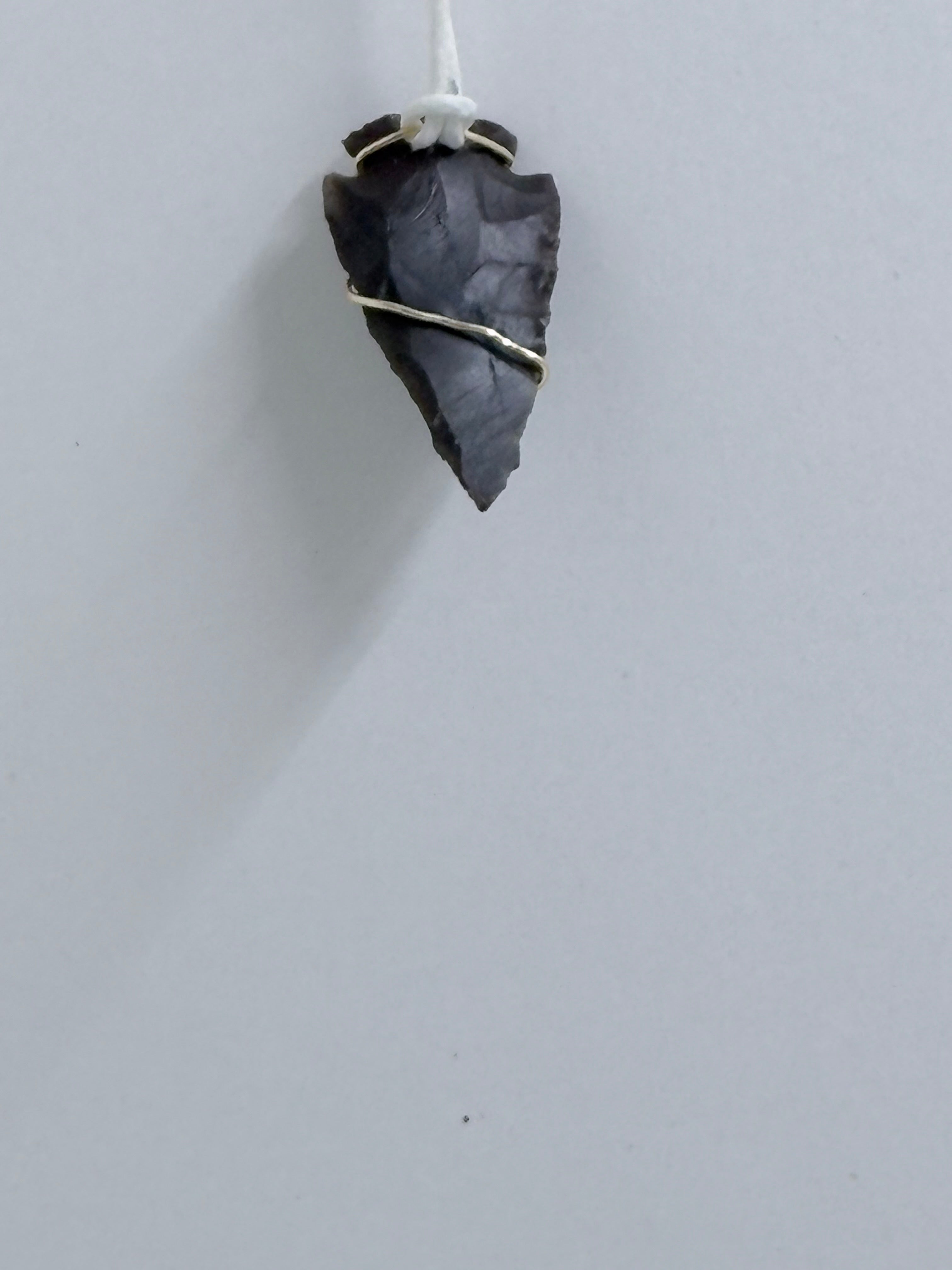 Statement Arrowhead Necklace | Wire Wrapped Stone Pendant | One of a Kind Jewelry
