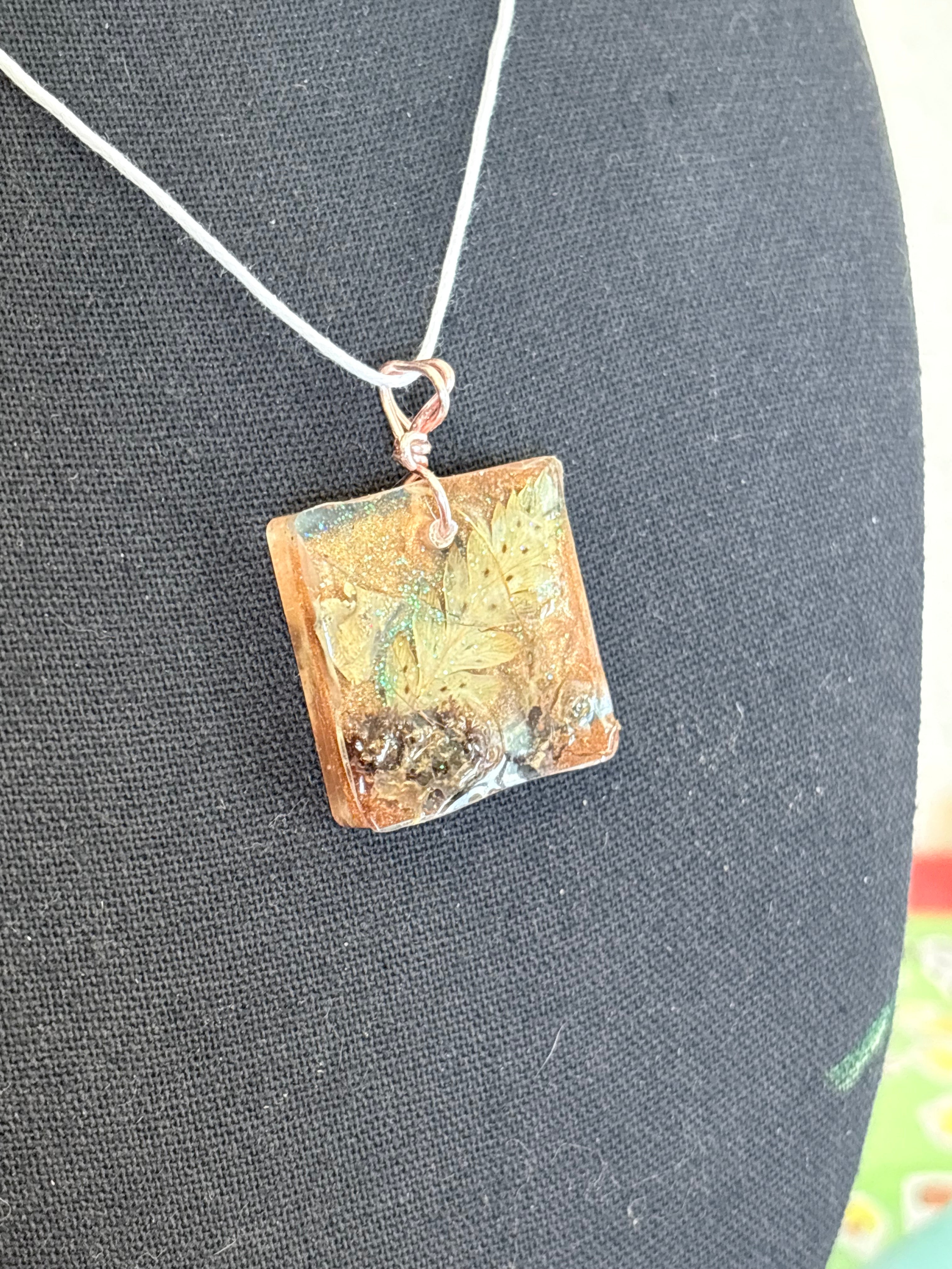 Fern Leaf Necklace | Forest Botanicals in Resin Pendant