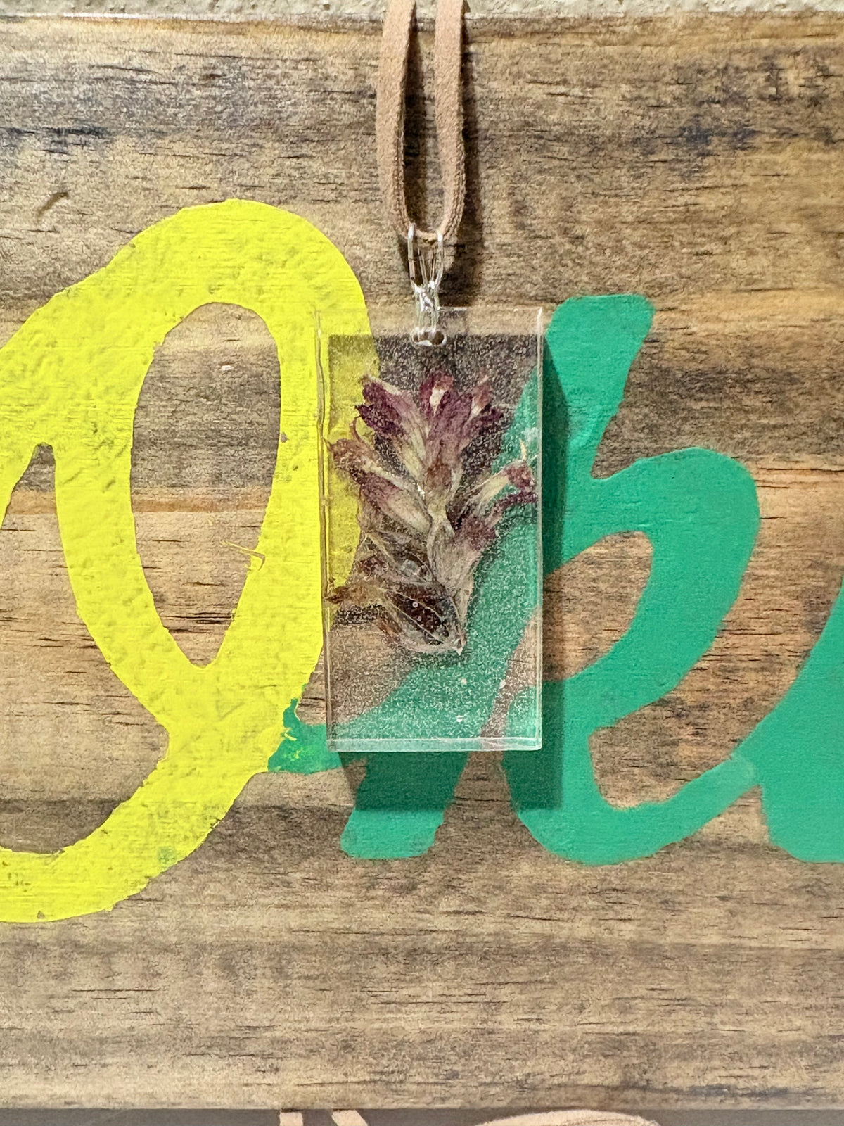Indian Paintbrush Statement Necklace | Large Botanical Pendant | Prairie Jewelry