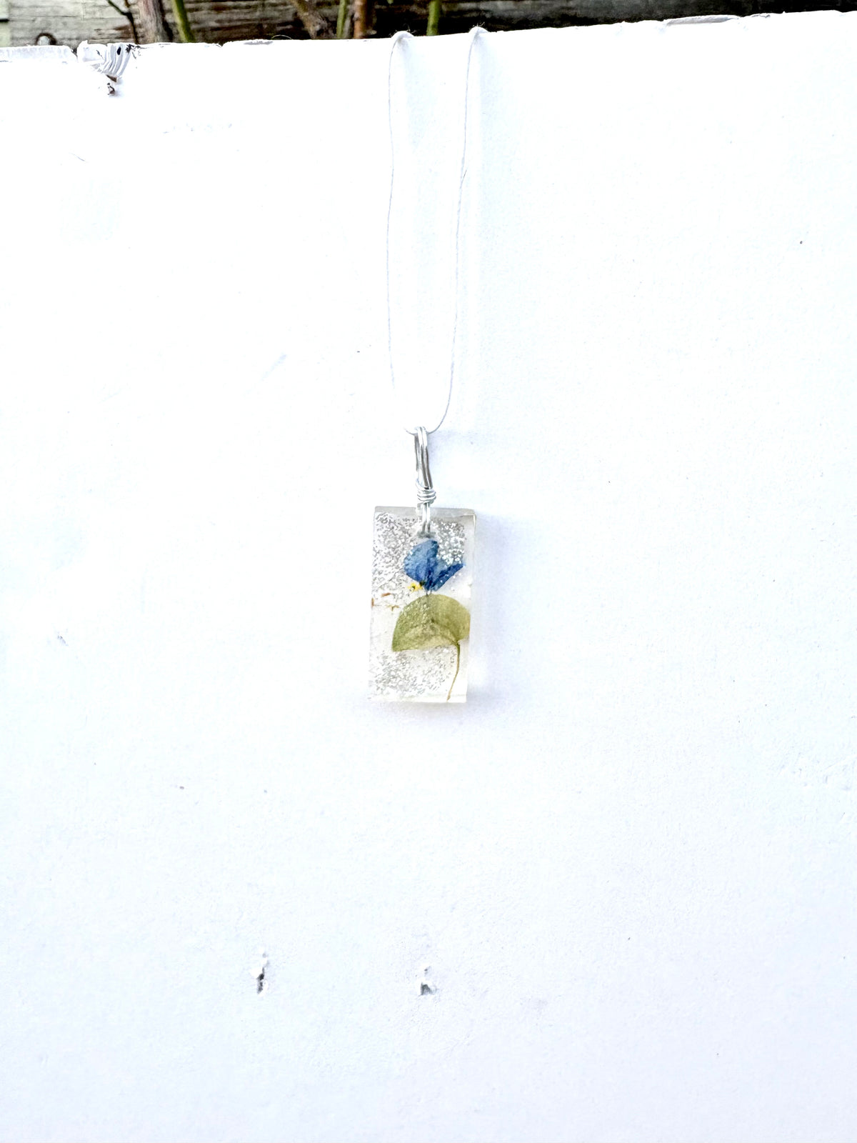Blue Dayflower Resin Necklace | Morning Wonder