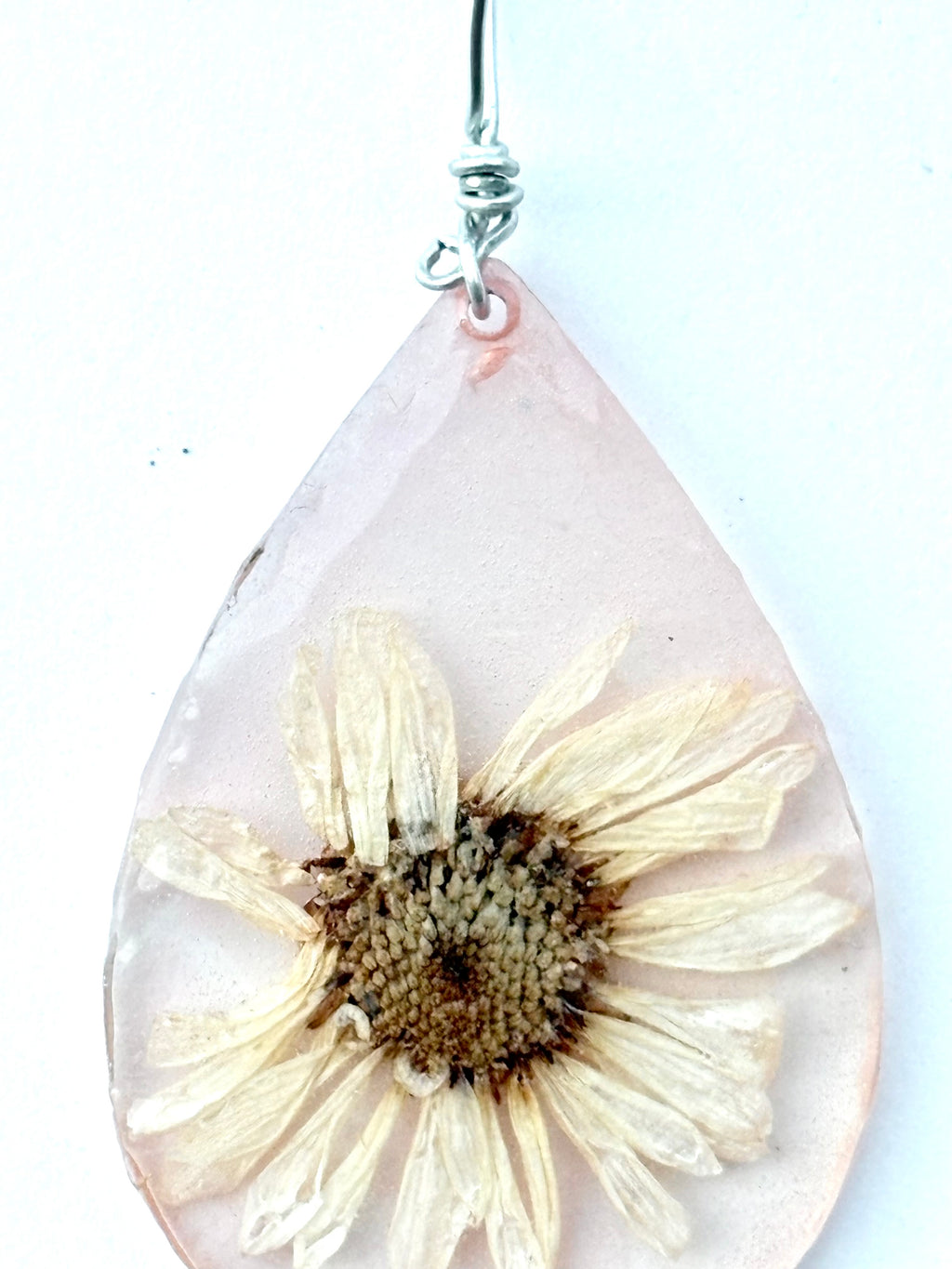 Peach Pressed Flower Necklace | Peach Daydream