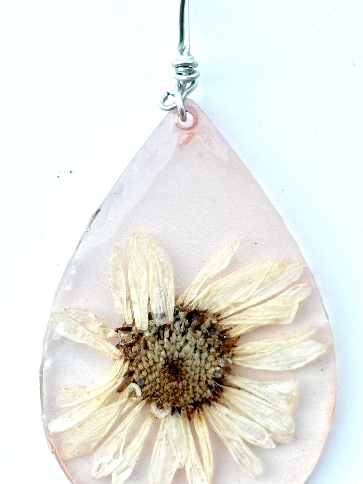 Peach Pressed Flower Necklace | Peach Daydream