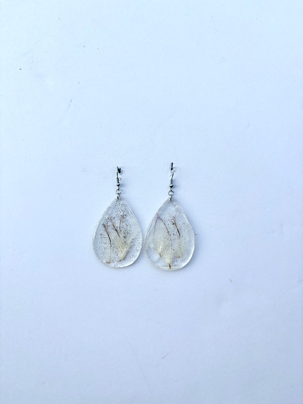 Thistle Floret Earrings | Wild Thistle Dangle Earrings | Botanicals in Resin