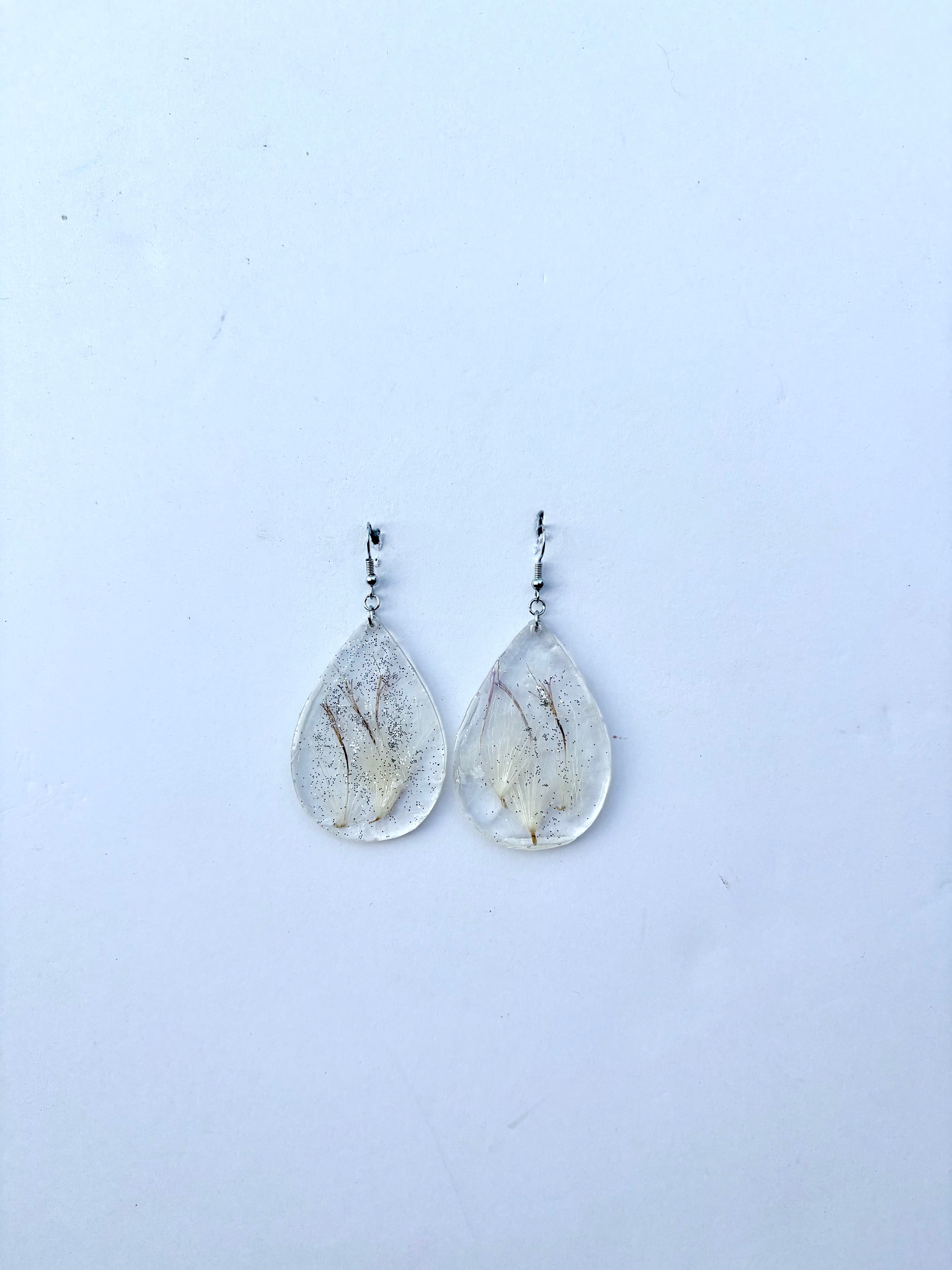 Thistle Floret Earrings | Wild Thistle Dangle Earrings | Botanicals in Resin
