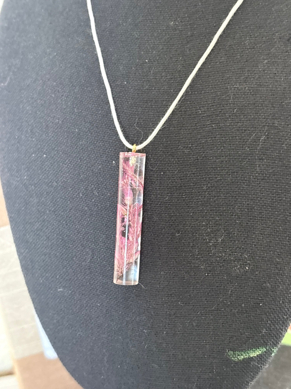 Bright Flowers in Cylindrical Pendant | Real Celosia Flowers in Resin