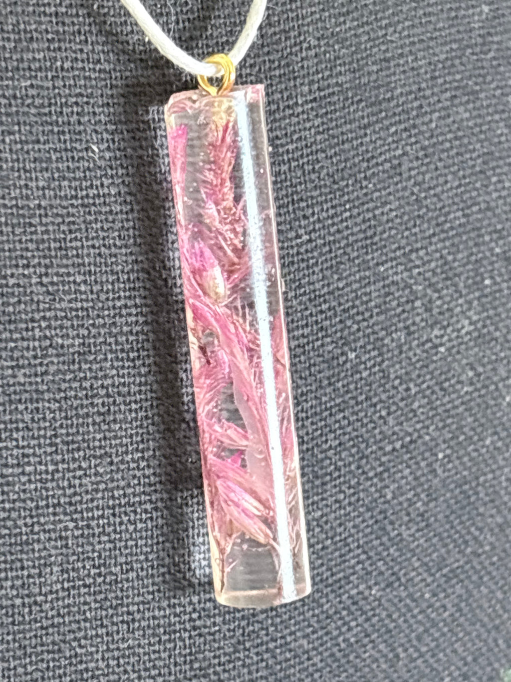 Bright Flowers in Cylindrical Pendant | Real Celosia Flowers in Resin