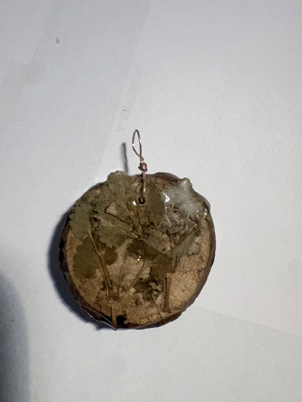 Forest Floor Necklace | Botanical Wood in Resin Pendant