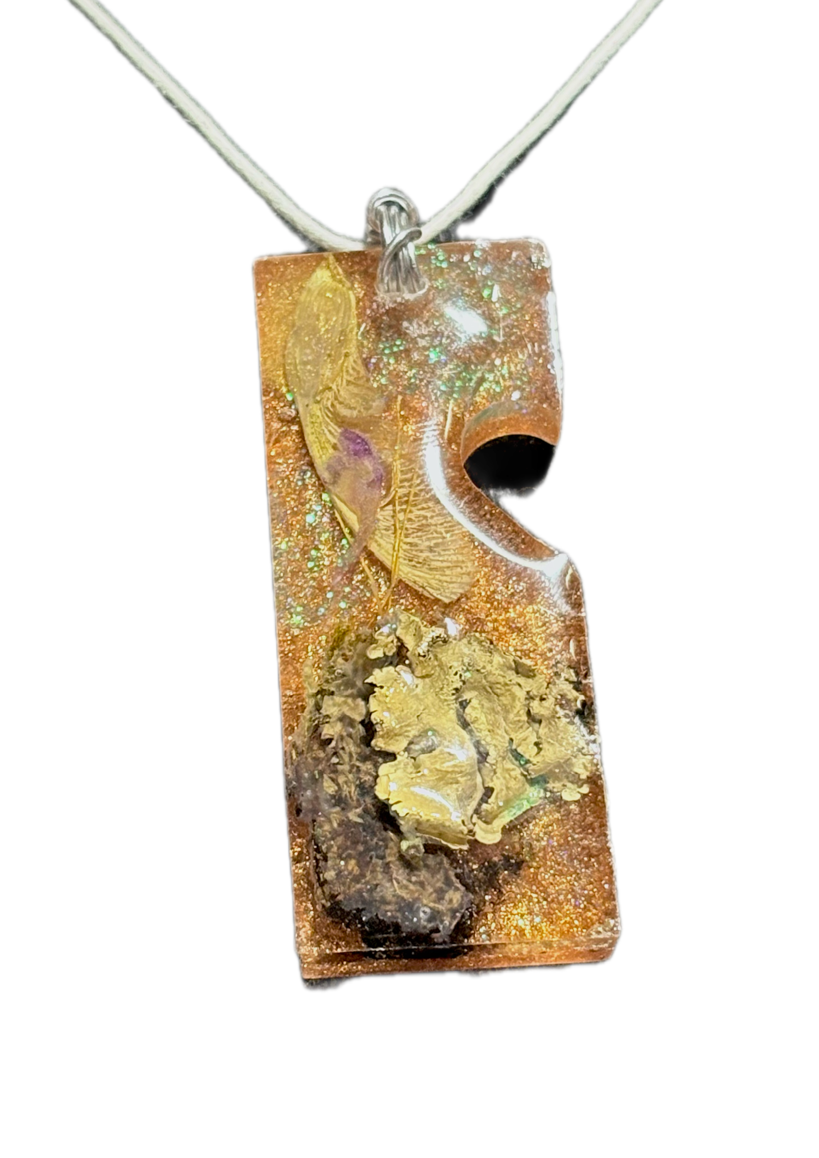 Forest Botanicals in Resin Pendant | Woodland Wonder