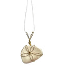 Necklace with a pendant on a white background