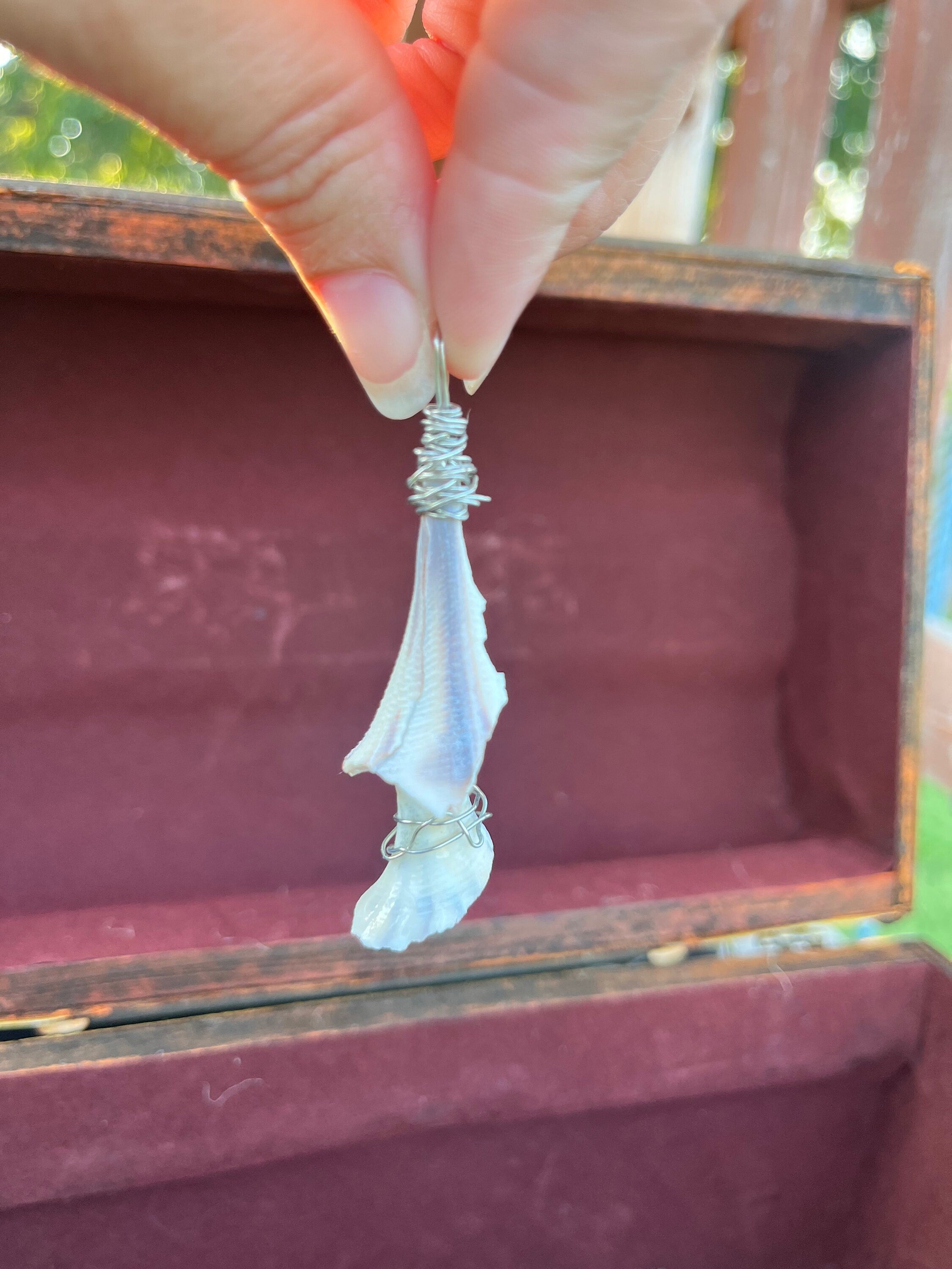 Wild Tide Shell Necklace | One-of-a-Kind Purple Ocean Pendant