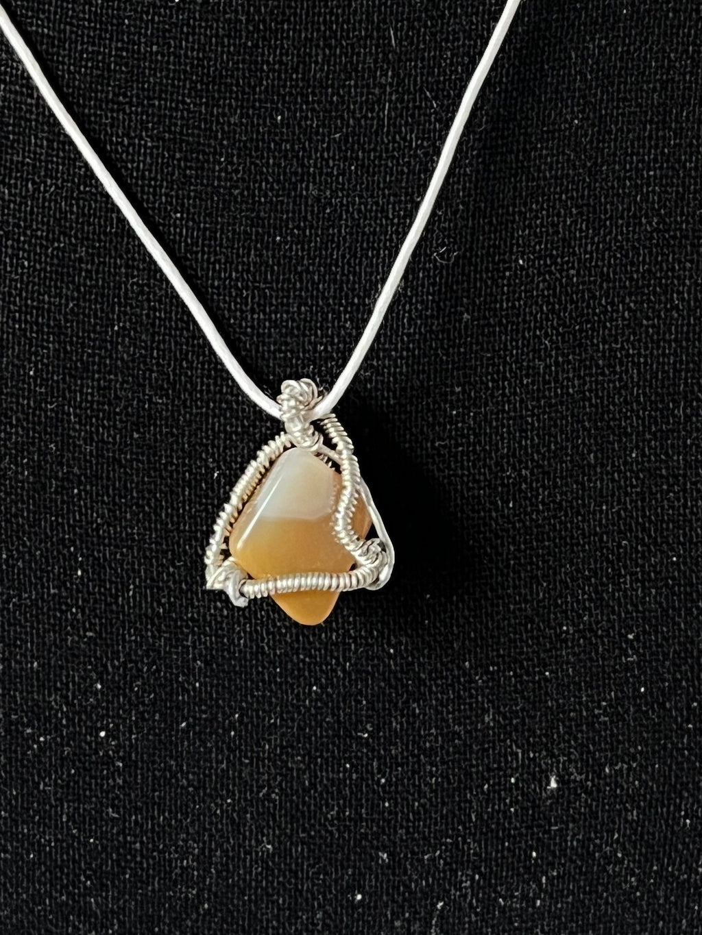 Petite Stone Wire Wrapped Pendants, Wire Wrapped Stone Necklace, Reversible Small Wire Wrapped Jewelry, One of a Kind Natural Jewelry