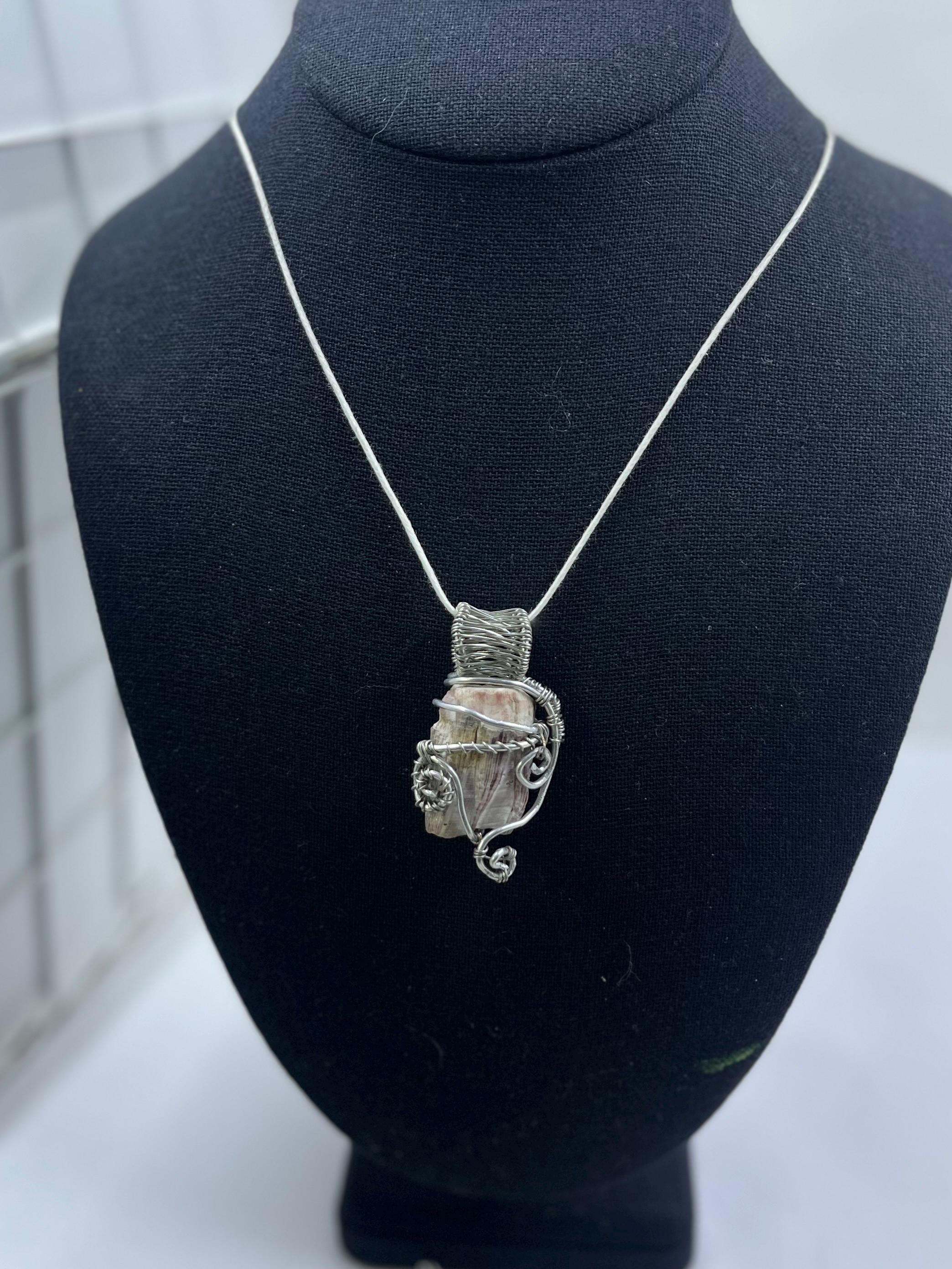Wire Wrapped Coral Pendant | One-of-a-Kind Coastal Jewelry | Ocean Inspired Statement Necklace