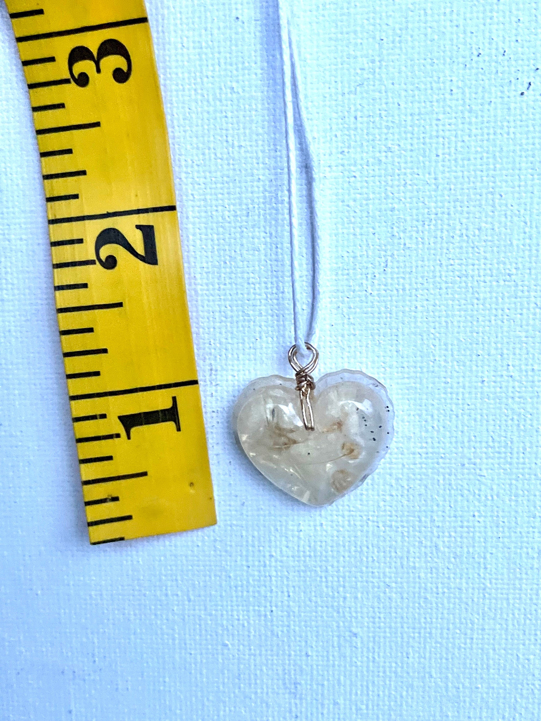Resin Necklace and Earrings Set |Baby Breath Accessories