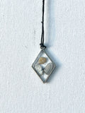 Oyster Shells in Resin Pendant | Butterfly Seashell Necklace