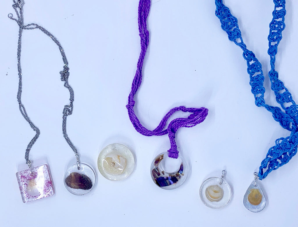 Iridescent Oyster Shell Necklace | Ocean-Inspired Pendant