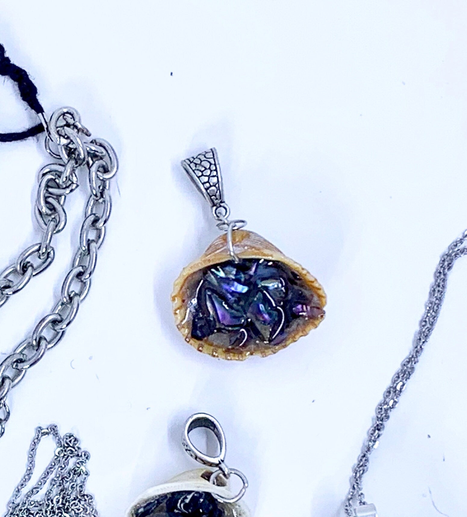 Seashell and Resin Pendant | Seashell Jewelry