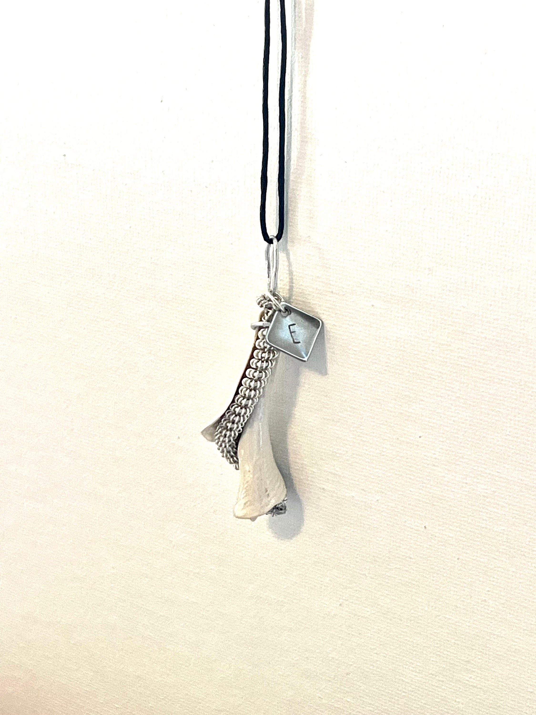 Wire Wrapped White Shell Fragment Pendant, Ocean Inspired Jewelry, Gift for Beach Lover, Statement Necklace, Authentic Shells