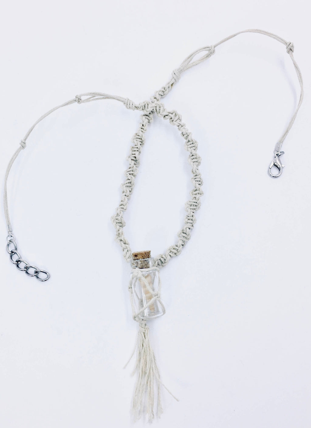 Glass Bottle Pendant Necklaces, Shell in a Bottle Pendant