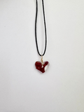 Rose Petal Heart Necklace | Real Flower Jewelry | Romantic Nature Pendant